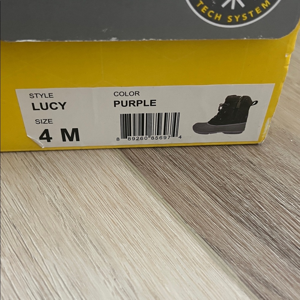 Khombu Kids Winter Boots - Gray and Purple - Picture 4 of 5